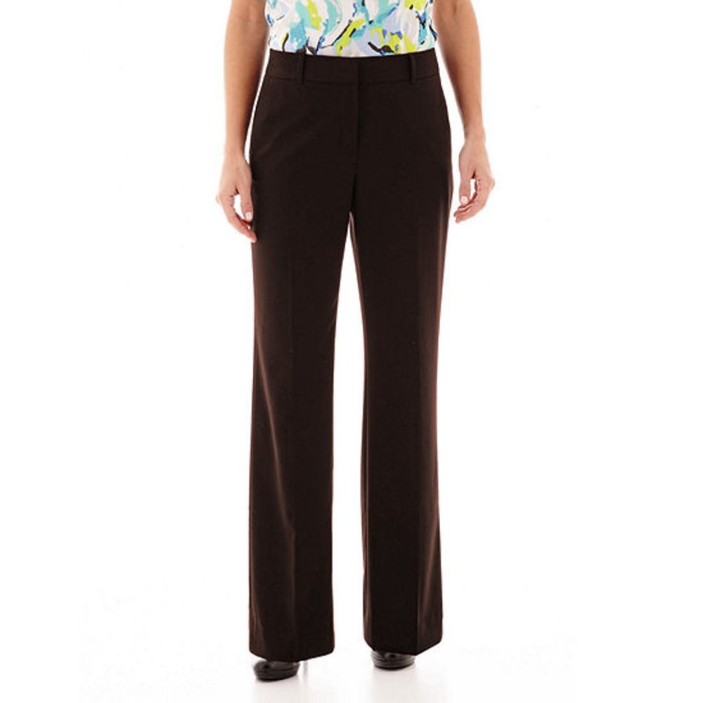 Liz Claiborne® Womens Sophie Secretly Slender™ Trousers Short in Black NWT